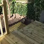Backyard Wooden Deck